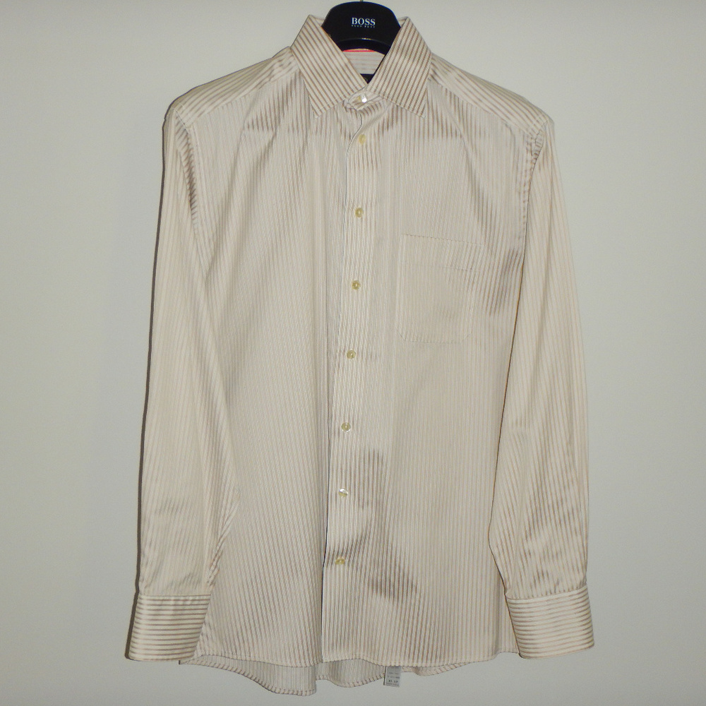 Awesome Gold & White Stripped ETON Dress Shirt